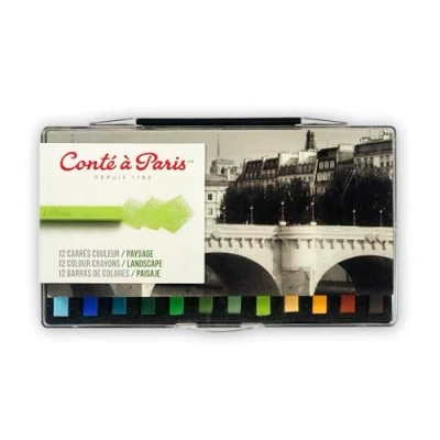 Image de CONTE A PARIS CARRES COULEUR BOITE PLASTIQUE X12 PAYSAGE