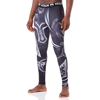 Image de Venum Homme Gladiator 3.0 Legging de compression, Noir / Blanc, S EU