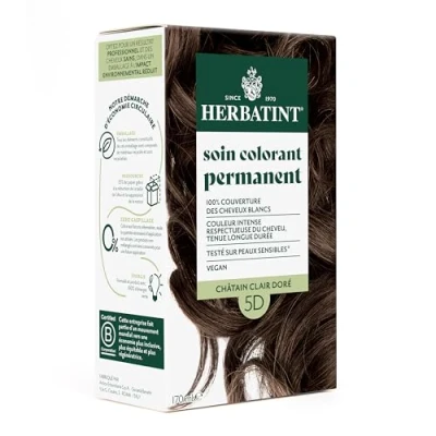 Image de Herbatint Soin Colorant Permanent 5D Chatain Clair Dore 170ml