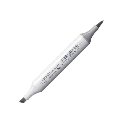 Image de COPIC Sketch N 2, Neutral Gray No. Twin Marker avec une pointe de largeur moyenne et pinceau