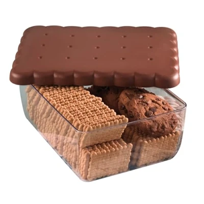 Image de Snips, Porte Biscuits, 2,70 LT, Boite a Biscuit 24,5 x 18,5 9,5, Made in Italy, 0% BPA et Phthalate Free