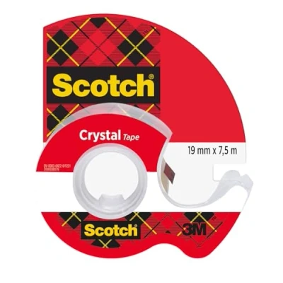 Image de Scotch 3M Crystal Ruban Adhésif, Transparent, 19 mm x 7,5 m