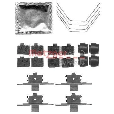 Image de METZGER 109 1791 Kit d&#039;accessoires, plaquette de frein à disque MAZDA: 6 3/5 portes, Berline, Break