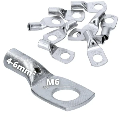 Image de Cembre A1 M6 Lot de 10 cosses tubulaires 4 6 mm² non isolées en cuivre étamé