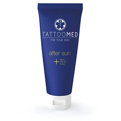 Image de TattooMed Soin pour Peau Tatouée Crème Solaire Après Soleil After Sun Protection des Tatouages/Couleurs de Tatouage