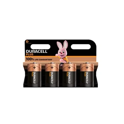 Image de 4 x Duracell D Plus (1 blister de batteries) piles (LR20/MN1300 torche/mono)