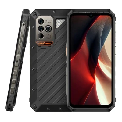 Image de Ulefone Power Armor 18 Ultra 5G Smartphone Incassable, Caméra 108MP, Dimensity 7050 24Go+512Go,Thermomètre Lecture Instantanée, 6.58&#039;&#039; 120Hz FHD+, IP68 IP69K Téléphone Android 13, Batterie 9600mAh NFC