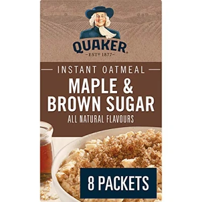 Image de Quaker Instant Oats Érable et Gruau d&#039;avoine 8 ct 344 g Importé du Canada}