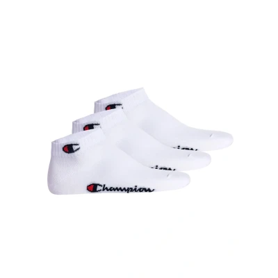 Image de Champion Unisex 3ER Packquarter Basic LOGO Chaussettes, Taille: 35 38, Weiß