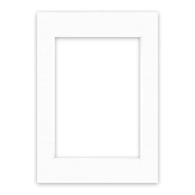Image de nielsen Conservation Passepartout carton 1,5 mm format extérieur 29,7x42 cm (DIN A3) pour d&#039;image 21x29,7 A4) blanc polaire (blanc clair) surface structurée