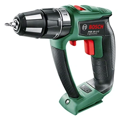Image de Bosch Home and Garden Perceuse visseuse à percussion &quot;Expert&quot; sans fil PSB 18 LI 2 Ergonomic outil seul batterie, technologie Syneon 06039B0302
