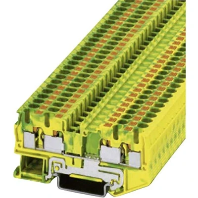 Image de Phoenix PT 4 QUATTRO PE Bloc électrique Vert Jaune 6,2 mm 77 35,3