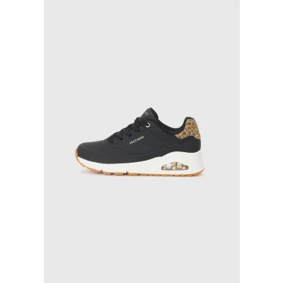 Image de Skechers UNO Baskets basses, Femme, Taille: 36, Black/leopard Imitation cuir haute qualité