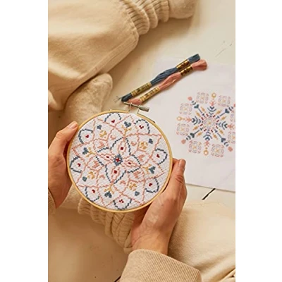 Image de DMC Mindful Making Duo Kit point de croix Composition persane Multicolor BK1953 Taille unique