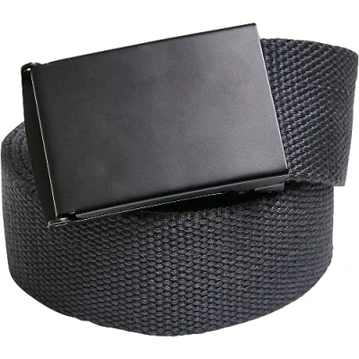Image de Build Your Brand Ceinture en Toile, Carbone/Noir, Taille Unique Mixte