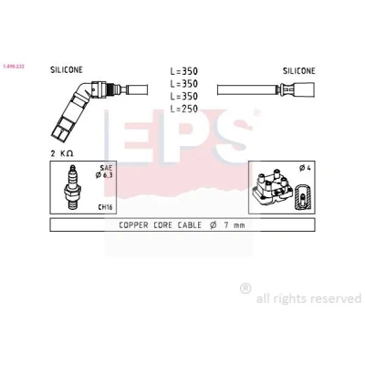 Image de FACET 4.7232 Jeu De Fils d&#039;Allumage Made in Italy OE Equivalent MERCEDES BENZ: Classe B, A