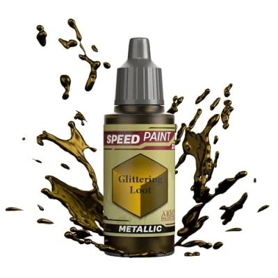 Image de The Army Painter Speedpaint Glittering Loot 2.0, Peinture Acrylique Unique 18ml Solution De à Une Couche Pour Figurines Comme Warhammer 40k et Dungeons and Dragons.