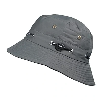 Image de TOUTACOO, Chapeau de Soleil, Bob d&#039;été, Toutes Saisons, Forme bob, réglable, uni Sport Mixte Couleur Gris Foncé