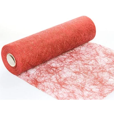 Image de Protinam Chemin de Table, Polyester, Rouge 3500, 20m