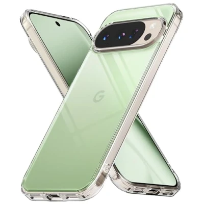 Image de Ringke Coque Compatible avec Google Pixel 10 Pro/Pixel Case Accessoires [Fusion] Transparente Ultra Fine Rigide Back Souple Bumper Étui Antichoc Protection Clear