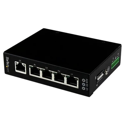 Image de StarTech.com Switch Gigabit Ethernet industriel non géré à 5 ports Commutateur GbE montage mural / sur rail DIN Neuf