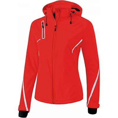 Image de Erima Veste Softshell Fonction Femme, Rouge/Blanc, FR : 40 (Taille Fabricant 38)