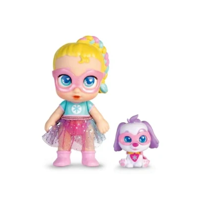 Image de Mini poupée Super Mignonne avec Chiot Regi &amp; Snowball, articulée de 12 cm Chiot, Tenues et Accessoires héros, Convient aux Enfants 4 Ans Plus