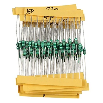 Image de HALJIA 1/4 W 0,25 couleur Bague bobines saillie Lot 1UH 1mh Dip kit de roue assortis (12 x 10 pcs)