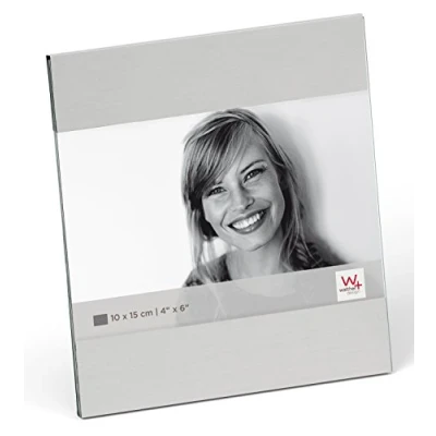 Image de walther design cadre photo argent mat 10 x 15 cm Ava portrait AE015S