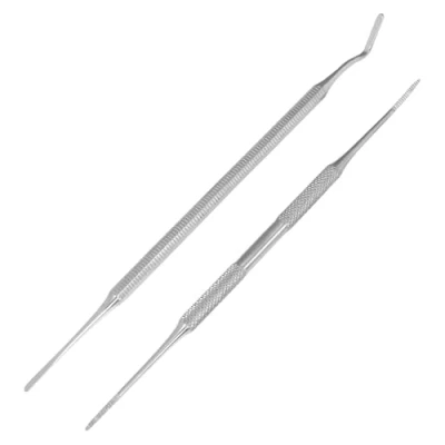 Image de SS INSTRUMENTX Kit lime à ongles et lève double extrémité, bords latéraux incarnés, podologie,