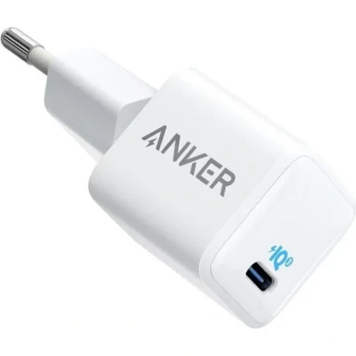 Image de Anker PowerPort III Nano USB C Chargeur Rapide 20W Blanc