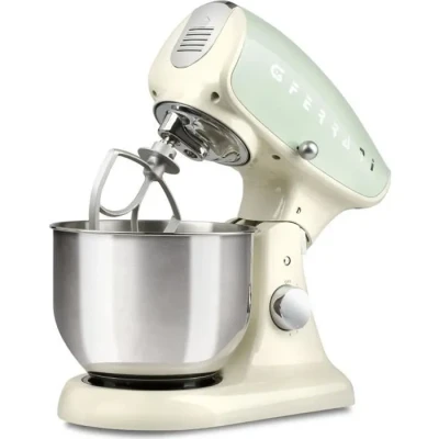 Image de G3 Ferrari Pastaio Deluxe, Robot mixer, 5,2 L, Rotatif, Batteur, Pétrisseur, Mélange, Beige, Couleur menthe, Acier inoxydable