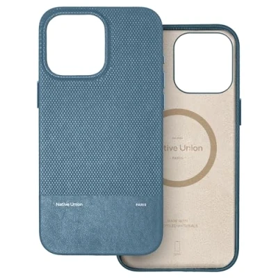 Image de Native Union Étui (Re) Classique 3.0 Compatible MagSafe avec Aimants Intégrés Matériaux Résistants &amp; Recyclés Ultra Durable Protection Antichute de 1,8 m pour iPhone 16 Pro Max(Bleu Marine)