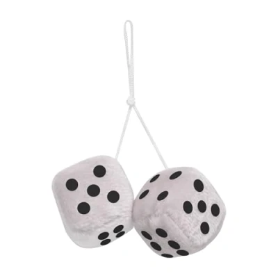 Image de CARPOINT Fuzzy Dice 0510078 Désodorisant blanc