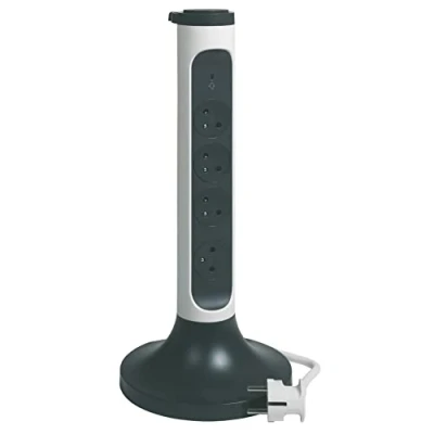 Image de Universel 4v multiprise socle+int+2usb+2m 448050014