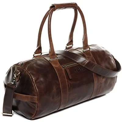 Image de SID &amp; VAIN Weekender Travel XL Holdall Sac de voyage, Taille: One Size, Braun cognac