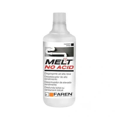 Image de Faren MELT NO ACID, liquide dégorgeant concentré, formule efficace non à base d&#039;acide, rapide et sûre, 1 l (1 pièces)