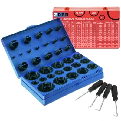 Image de ZDBB Lot de 826 kits joints toriques en nitrile 32 tailles pour sanitaire, réparation robinet automobile,