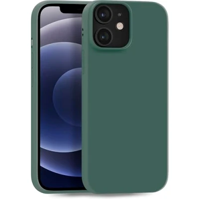 Image de MyGadget Coque pour iPhone 12 Mini Case TPU Souple &amp; Soft Cover Protection Extra Fine Légère Étui Coloré Anti Choc et Rayures Olive