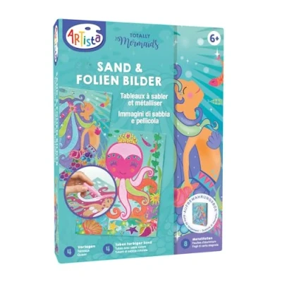 Image de ARTISTA Meerjungfrau 9301901 Kit créatif pour enfants Boîte de rangement pratique Motif sirène, sable et feuillage