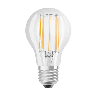 Image de OSRAM LED Star Classic A100, ampoule à filament clair en forme d&#039;ampoule, culot B22d, blanc froid (4000K), remplacement des ampoules classiques 100W, pack de 6
