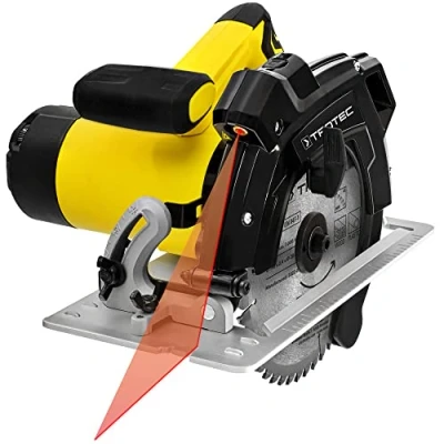 Image de TROTEC Scie circulaire portative PCSS 10 1400 avec démarrage progressif et réglage en continu du couple permettant (Diamètre de la lame: 190 mm, profondeur coupe max. à 0 : 65 1.400 W)