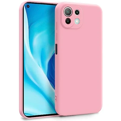 Image de MyGadget Coque pour Xiaomi Mi 11 Lite 5G Case TPU Souple &amp; Soft avec Doublure Microfibre Cover Protection Extra Fine Légère Rose Clair