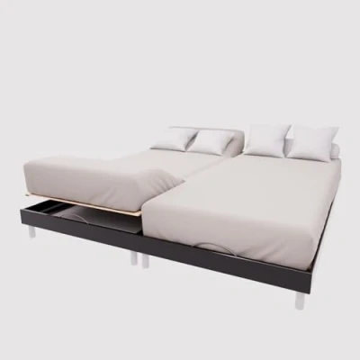 Image de Soleil d&#039;ocre, TPR Fitted Sheet 57 Thread Count Cotton 2 x 70 190 cm Plain Linen