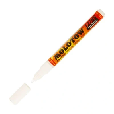Image de Molotow Belton One4All 127HS Marqueur, pointe 2 mm, (5 ml), couleur : blanc de signalisation (160)