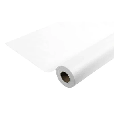 Image de Pro Nappe Réf R785002I jetable en non tissé spunbond Rouleau de 50 M long X 1,20 large Couleur ivoire Tissu indéchirable, déperlant et essuyable, Blanc