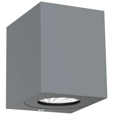 Image de Nordlux Applique d&#039;ext. LED Canto Kubi 2, 10 cm, grise
