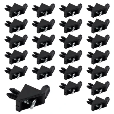 Image de Support étagère 139199 compatible avec IKEA PAX KOMPLEMENT Rechange Taquet Fixation Noir (24 pièces)