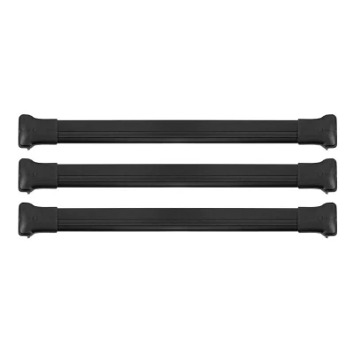 Image de Barres de Toit transversales Compatible avec Ford Transit 2014 2024 Aluminium Noir 3X