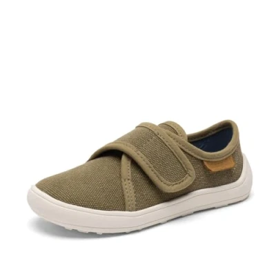 Image de Bisgaard PAV Unisex Baskets basses pour enfants, Taille: 26, Khaki Textile